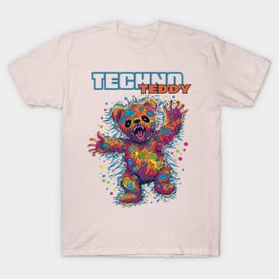 Teddy Bear Cool Techno Dancing Zombie Teddy Bear T-Shirt